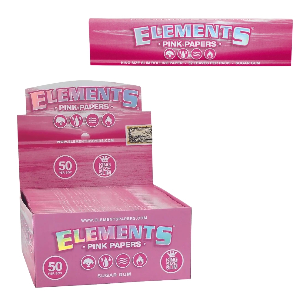 Feuilles roses Éléments King Size